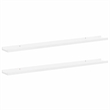 vidaXL MDF Medium Wall Shelf in High Gloss White (Set of 2)
