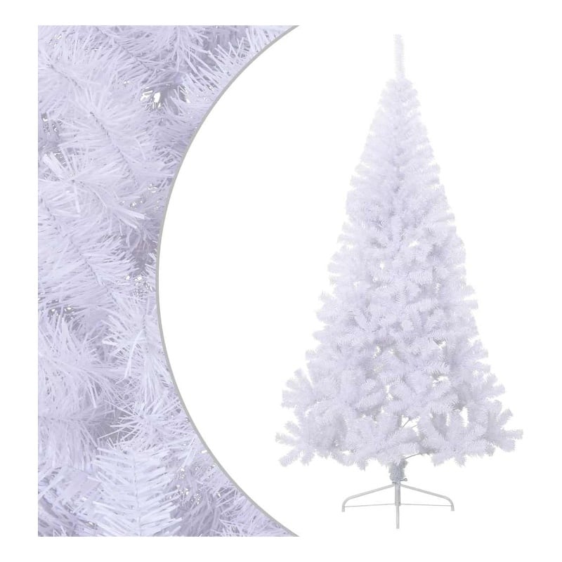 vidaXL Decorative Inlays Artificial Christmas Tree in White
