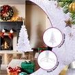 vidaXL PVC 4 ft Collapsible Artificial Christmas Trees in White