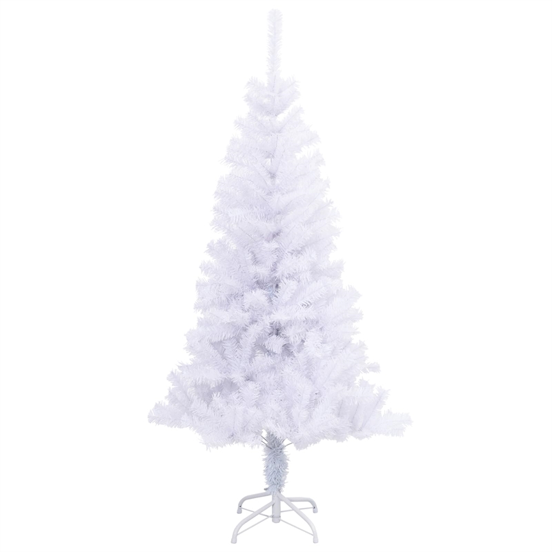 vidaXL PVC 4 ft Collapsible Artificial Christmas Trees in White