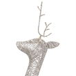 vidaXL Large Steel Christmas Reindeer Family Set of 3 in Gold Fabric