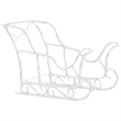 vidaXL Acrylic Reindeers & Sleigh Christmas Decoration in White