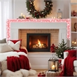 vidaXL Modern PVC Large Christmas Garland Spiral Garland in Pink