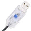 vidaXL 49.2 ft Length PVC Decorative Inlays Led String in Warm white