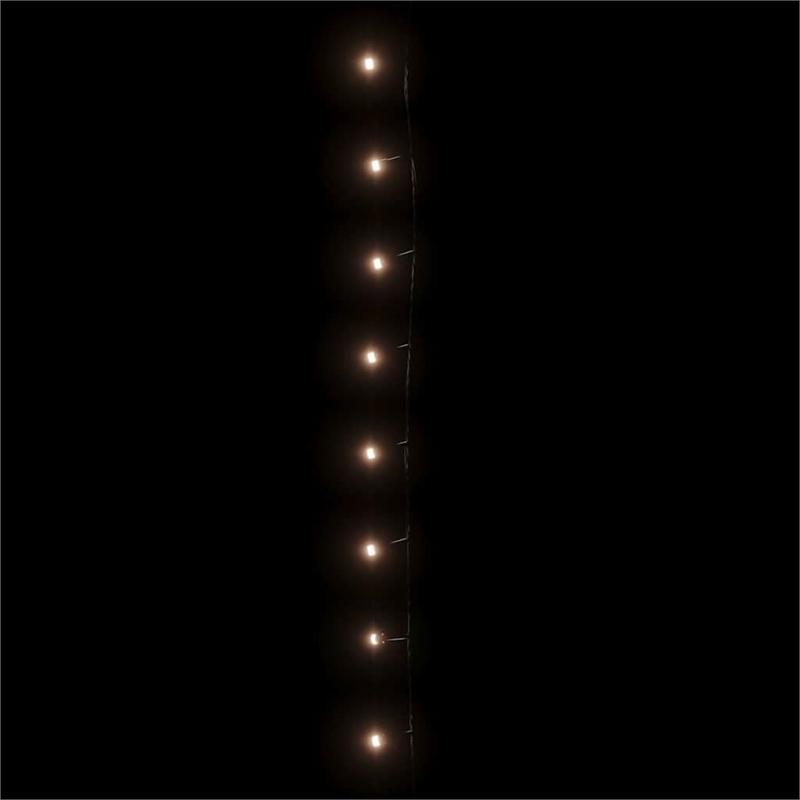 vidaXL 49.2 ft Length PVC Decorative Inlays Led String in Warm white