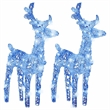 vidaXL Acrylic Medium Christmas Reindeer Set of 2 in Blue
