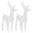 vidaXL Acrylic Medium Christmas Reindeer Set of 2 in Blue