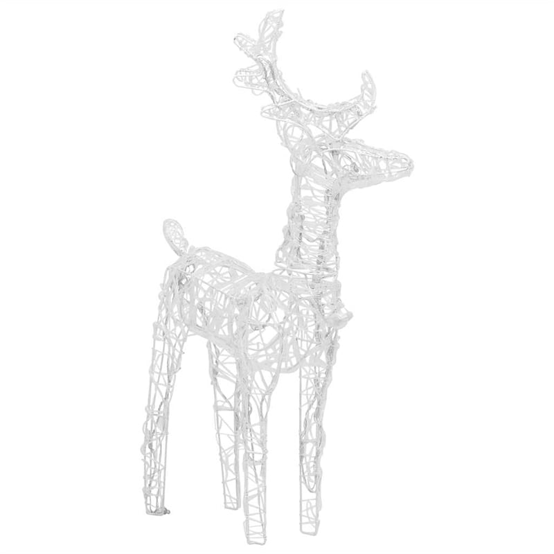 vidaXL Acrylic Medium Christmas Reindeer Set of 2 in Blue