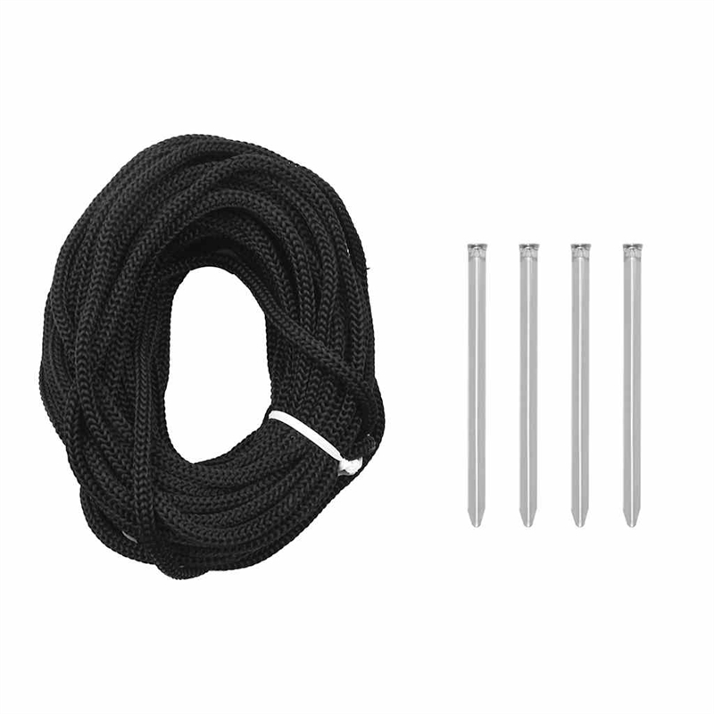 vidaXL Powder-Coated Steel Christmas Cone Tree in Warm White