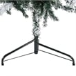 vidaXL PVC Steel Artificial Half Christmas Tree in Green and white