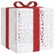 vidaXL Lighted Christmas Box Set of 3 in White/Red/Gold/Blue