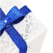 vidaXL Lighted Christmas Box Set of 3 in White/Red/Gold/Blue