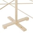 vidaXL Small/Medium Wooden Christmas Tree in Brown