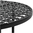 vidaXL Vintage Small Round Bistro Table in Black Metal