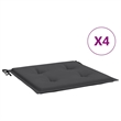 vidaXL Chair Cushion Set of 4 in Anthracite