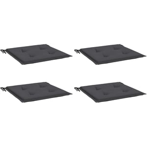 vidaXL Chair Cushion Set of 4 in Anthracite