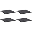 vidaXL Chair Cushion Set of 4 in Anthracite