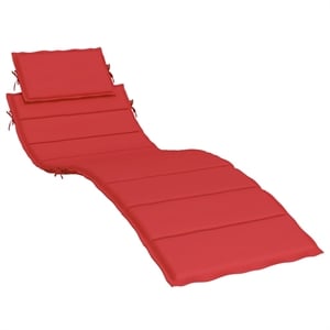 vidaXL Sun Lounger Cushion in Red