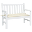 vidaXL Garden Bench Cushion in Cream White