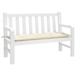 vidaXL Garden Bench Cushion in Cream White