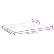vidaXL Garden Bench Cushion in Wine Red (Set of 2 )