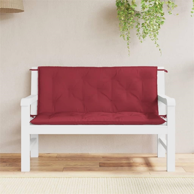 vidaXL Garden Bench Cushion in Wine Red (Set of 2 )