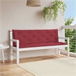 vidaXL Garden Bench Cushion in Wine red (Set of 2 )