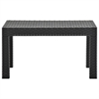 vidaXL Polypropylene Medium Lightweight Garden Table in Anthracite