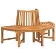 vidaXL Solid Eucalyptus Wood Tree Bench in Reddish Brown with an Oil Finish