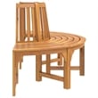 vidaXL Solid Eucalyptus Wood Tree Bench in Reddish Brown with an Oil Finish