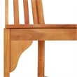 vidaXL Solid Eucalyptus Wood Tree Bench in Reddish Brown with an Oil Finish