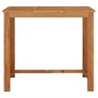 vidaXL Wood Solid Acacia Wood Garden Bar Table in Natural