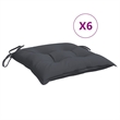 vidaXL Chair Cushion in Set of 6 Anthracite