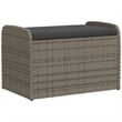 vidaXL Storage Bench in Grey/Cream White