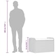 vidaXL Storage Bench in Grey/Cream White