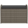 vidaXL Storage Bench in Grey/Cream White