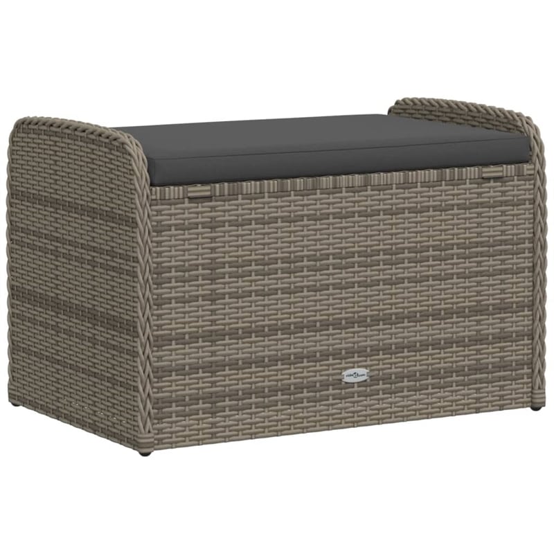vidaXL Storage Bench in Grey/Cream White