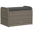 vidaXL Storage Bench in Grey/Cream White