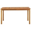 vidaXL Solid Acacia Wood Medium Durable Garden Table in Brown