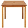 vidaXL Solid Acacia Wood Medium Durable Garden Table in Brown