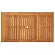 vidaXL Solid Acacia Wood Medium Durable Garden Table in Brown