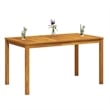 vidaXL Solid Acacia Wood Medium Durable Garden Table in Brown