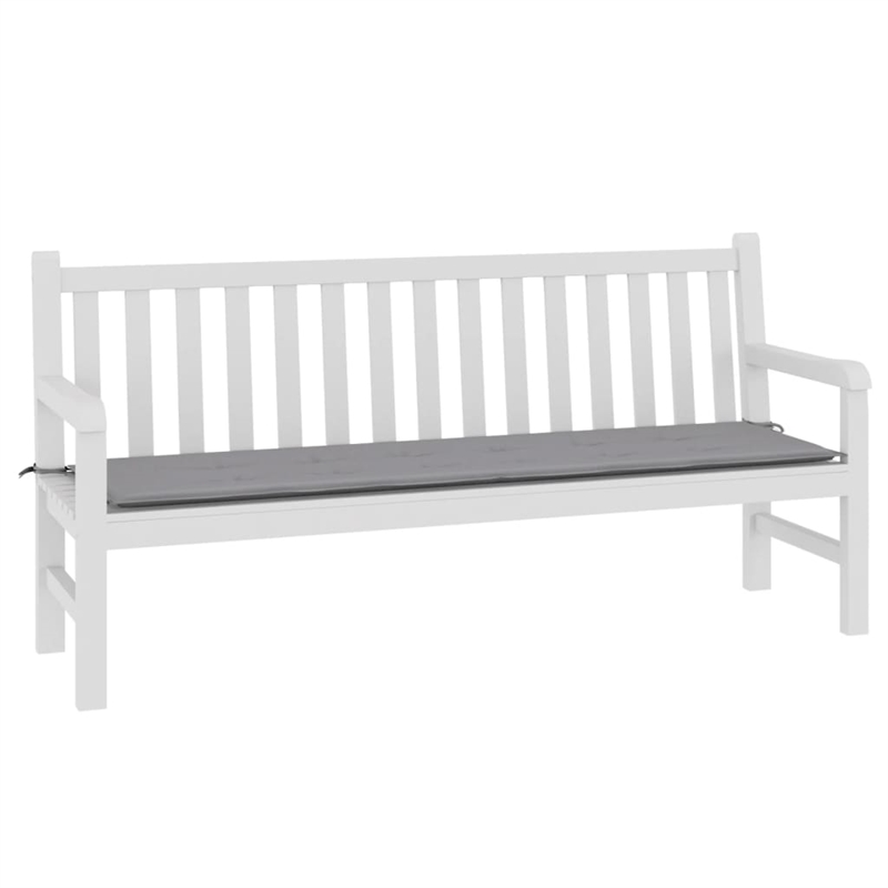 vidaXL Garden Bench Cushion in Gray Fabric