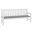vidaXL Garden Bench Cushion in Gray Fabric