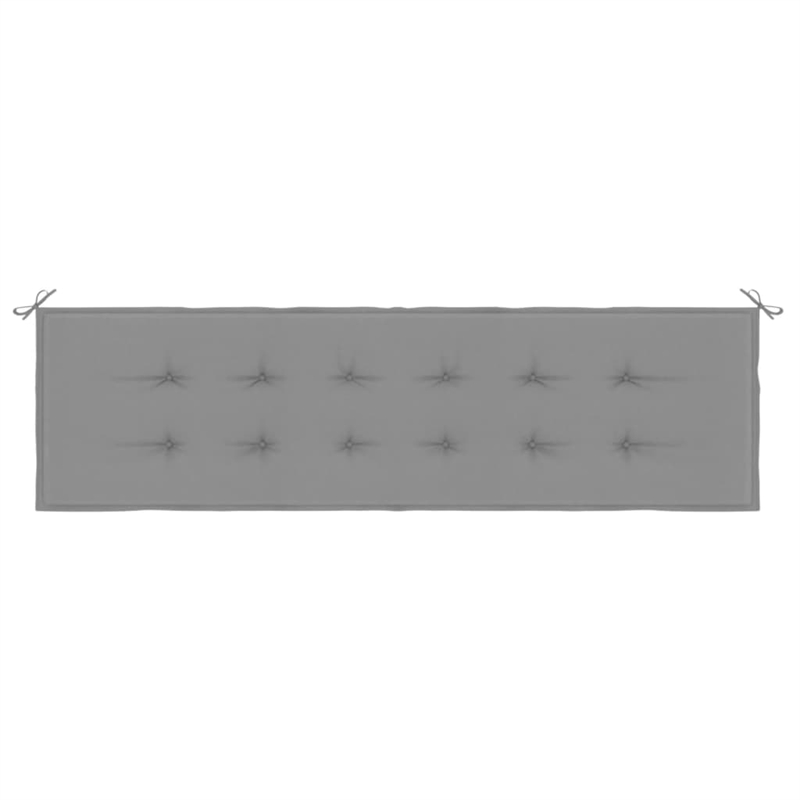 vidaXL Garden Bench Cushion in Gray Fabric