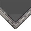vidaXL Synthetic Poly Rattan Sofa Set in Grey and Dark Grey