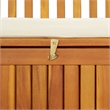 vidaXL Solid Acacia Wood Cushion Storage Bench in Natural wood