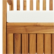vidaXL Solid Acacia Wood Cushion Storage Bench in Natural wood