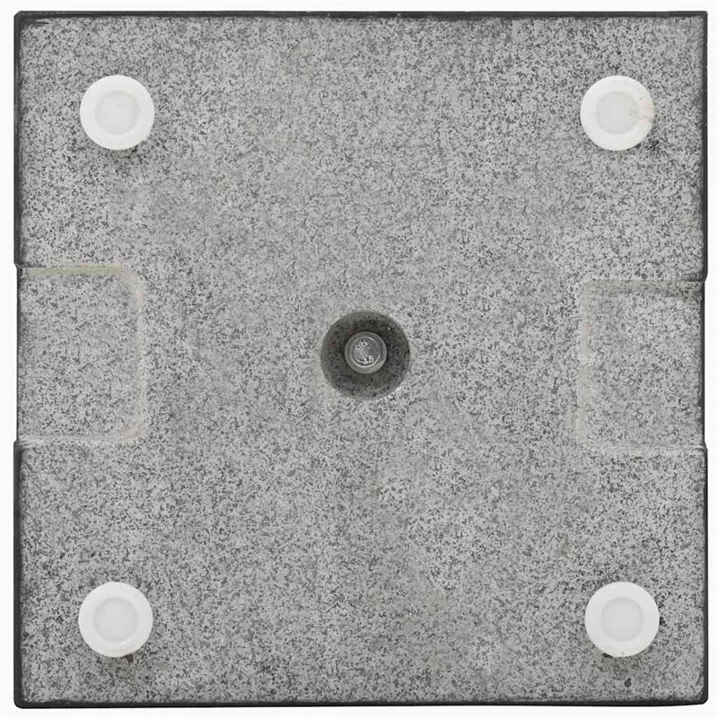 vidaXL Stainless Steel Parasol Base in Black Granite
