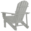 vidaXL Hardwood Medium Durable Garden Chair in Gray
